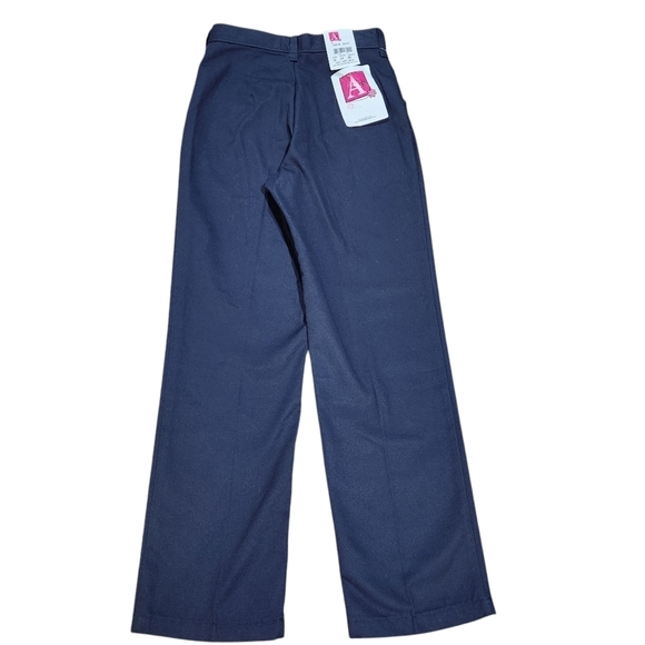 A+ A Plus Uniform Girls Mid-Rise Pants Size 12 Navy Blue School - Picture 2 of 9